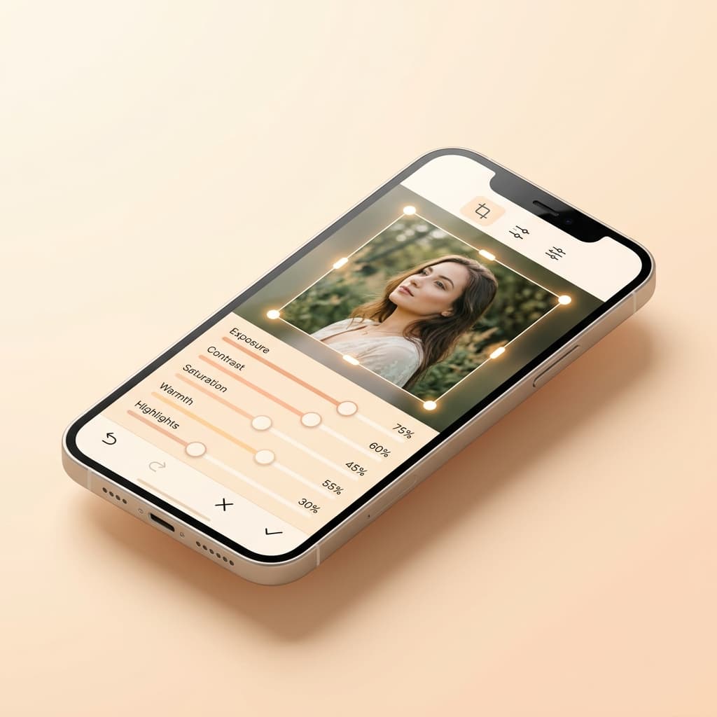 TeenyIMG mobile photo editing preview